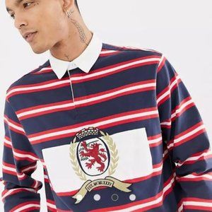 Tommy Hilfiger Tommy Jeans Striped Collared Polo Shirt